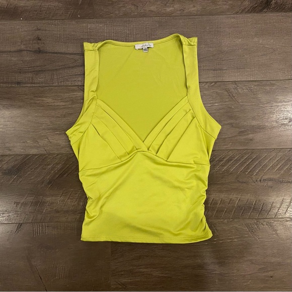 other Tops - Chartreuse V Neck Top